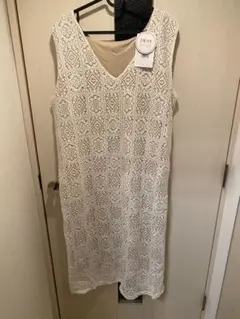 新品未使用！classicalELF 2wayパネルレースジャンパースカート 白