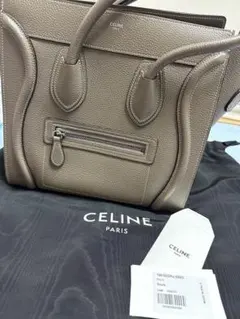美品 CELINE セリーヌ ラゲージ マイクロ スリ