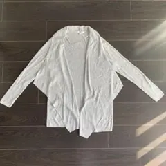 【美品】ユニクロ　UNIQLO カーディガン　リブ　グレー