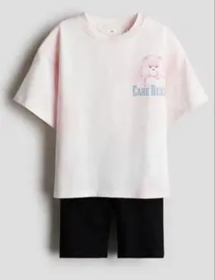 【新品タグ付】ケアベア セットアップ tシャツ+スパッツ 150のサムネイル