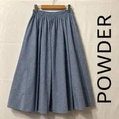 powder パウダー 下迫秀樹 ギンガムチェック　フレアスカートのサムネイル
