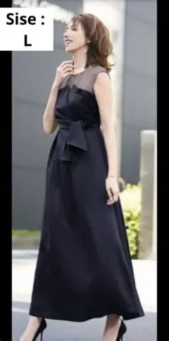 GIRL パーティー　ビスチェ風ロングワンピース パーティドレス ロングドレス