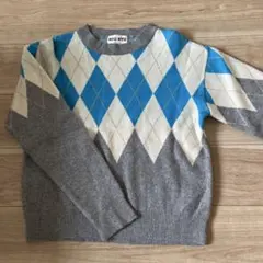 美品‼️韓国　NYU NYU アーガイルニット