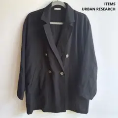 ITEMS URBAN RESEARCH ブラック テーラードジャケット　春夏のサムネイル