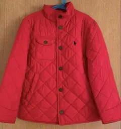ラルフローレン キルティング ジャケット アウター 中綿 コート 赤 140 S