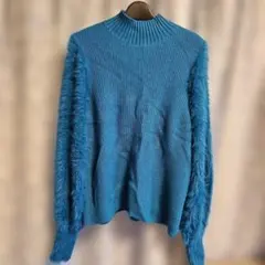 AZULターコイズブルーニット