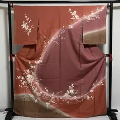【新品未使用・仕立上・正絹】訪問着－７＜金銀彩・ぼかし染＞丈１６８㎝　裄６９ｃｍ