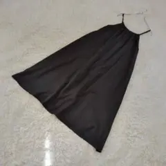 tal.by yumi しまむら　キャミロングワンピース　M ブラック