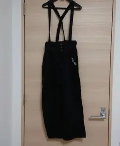 Agy Girl 黒 コーデュロイ オーバーオール