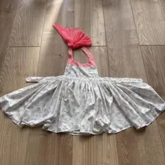 子供用花柄コットンエプロン　MARLMARL