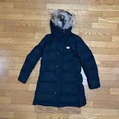 DANTON フード付 ダウンコート ブラック 36