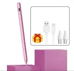 【新品・高感度】スタイラスペン ピンク iPad対応 タッチペン