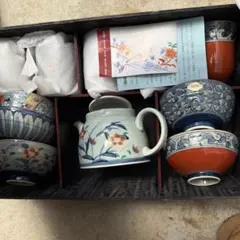 有田焼日本茶器セット 陶器製 急須と茶碗