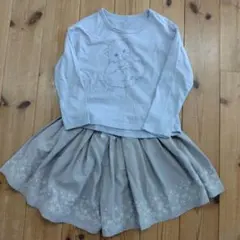 anyFAM 長袖Tシャツとキュロットスカートのセット