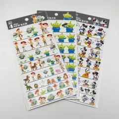 4 size ステッカー 4サイズ トイスートーリー 大人の図鑑 ディズニー