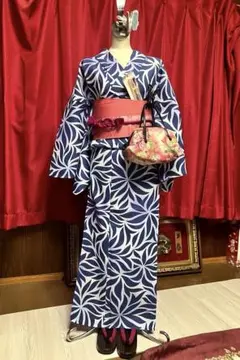 浴衣 帯 下駄 3点セット 百合柄 2L-3L - メルカリ