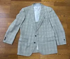グレンチェック柄テーラードジャケットA6　ウール100% スタンリーブラッカー