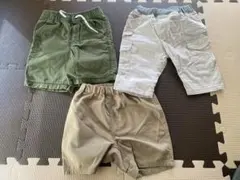 ハーフパンツ　乾きやすいパンツ　3着まとめ売り　90サイズ