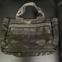 美品 ブリーフィング カートバッグ トート 迷彩 カモフラ カモ柄 黒