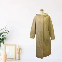 zk292【M】ドローストリング モッズコート ポケット付き ロングコート