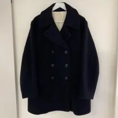 極美品▲定価9.3万▲YLEVE イレーヴ//ウールロングチェスターコート 紺 YLEVE SUPER 100'S MELTON BELTED COATイレーヴ - ロングコート安価