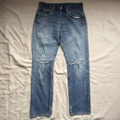 501 W36 USA madeダメージ1993^ ^ - メルカリ