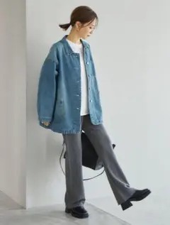 新品　しまむら　田中里奈　mysa レギンスパンツ　グレー　ブラック　L-LL