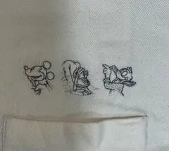 ディズニー　ネルシャツ　オフホワイト