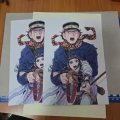 ゴールデンカムイ 入場者特典 アートボード×2枚 杉元 アシリパ