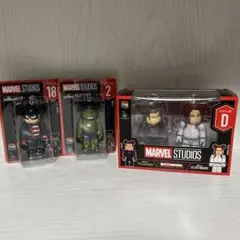 MARVEL STUDIOS BEARBRICK Happyくじ3体セット
