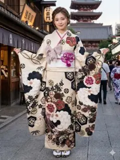 【157~170センチぐらいの方が適応サイズ】振袖フルセット　玉城ティナ振袖 157~170センチぐらいの方が適応サイズ】振袖フルセット 玉城ティナ振袖