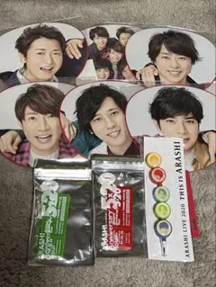 a*n様 嵐5×20ミニうちわ アクリルプレート赤 緑