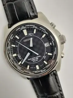 SEIKO 電波ソーラー ワールドタイム メンズ 腕時計 2006年 JDM - メルカリ