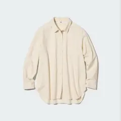 UNIQLO コーデュロイシャツ 長袖 ホワイト XLのサムネイル