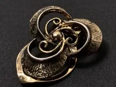 6NAB 花デザイン スカーフクリップ スカーフ留め ヴィンテージ アンティーク