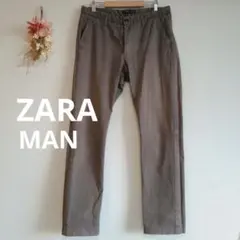 ザラ マン テーパード チノパン【40】無地 ポケットあり ベルトループ