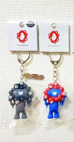 EXPO ミャクミャク pvc キーホルダー 黒 カラー 2点セット