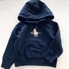 Ralph Lauren ネイビー フード付きトレーナー 裏起毛　90cm