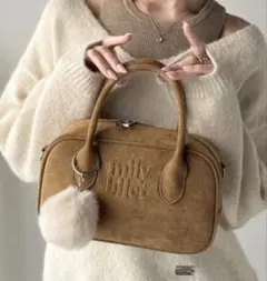 mily bilet ミニボストンバッグ　ショルダーストラップ付き