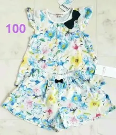 【新品】 エニィファム　 キッズ　女の子　 Tシャツ　スカパン　セット　100