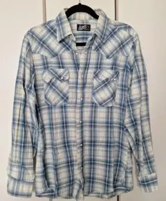 リーバイス　Levi's　チェック柄　ウエスタンシャツ　M　青タグ　70年代