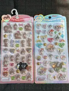正規品★うるちゅるポップシール パワパフ モンチッチ