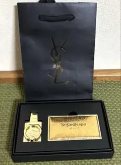 新品未使用⭐︎イブ・サンローラン　ノベルティ⭐︎コンパクトミラー&スマホリング