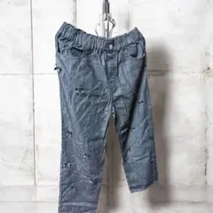 リボン付き デニムパンツ グレーのサムネイル