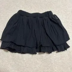 COMME CA ISM 黒 プリーツスカート 90cm