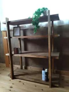 KANADEMONO THE SHELF 杉 × 黒スチール 110cm - メルカリ