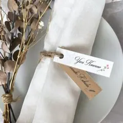 席札　お花　タグ　結婚式　¥60〜