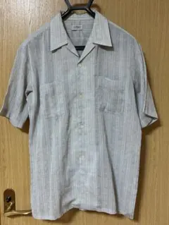 GILDAN グレー系 ストライプ 半袖シャツ