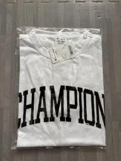 【新品タグ付き】Champion ホワイト Tシャツ Lサイズ