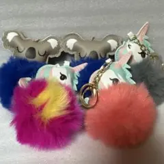 コアラ　ユニコーン　ぽんぽん　キーホルダー　５個セット